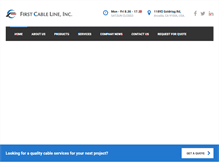 Tablet Screenshot of firstcable.com